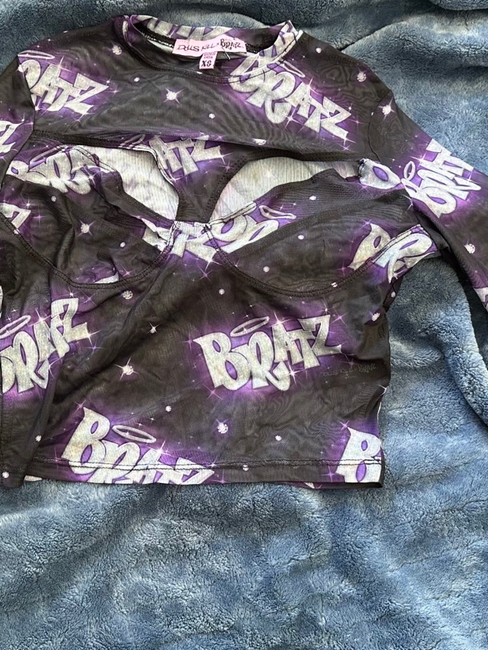 Bratz long sleeve mesh top dollskill
